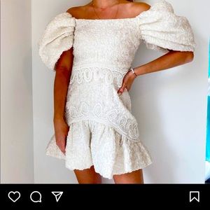 Elliatt Puff Sleeve Ivory Set